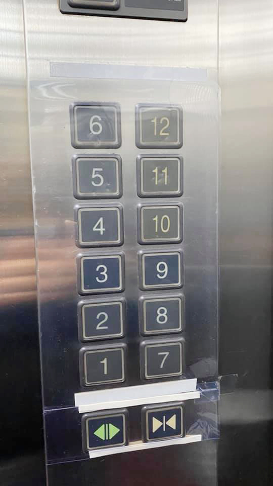 電梯按鈕清潔